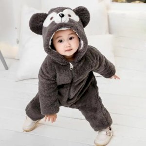 Baby Bear Rompers (Size: 4M-30M)